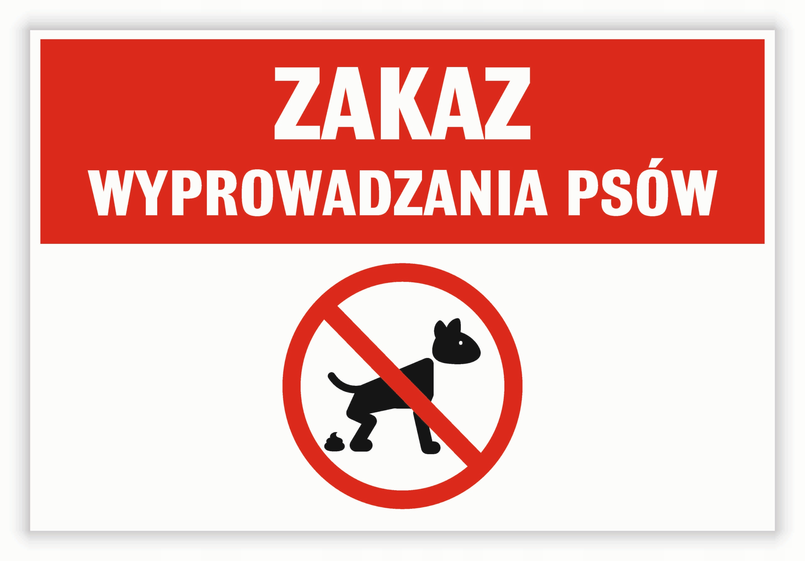 

Tabliczka Zakaz Wyprowadzania Psów 32x21,5 cm Uv