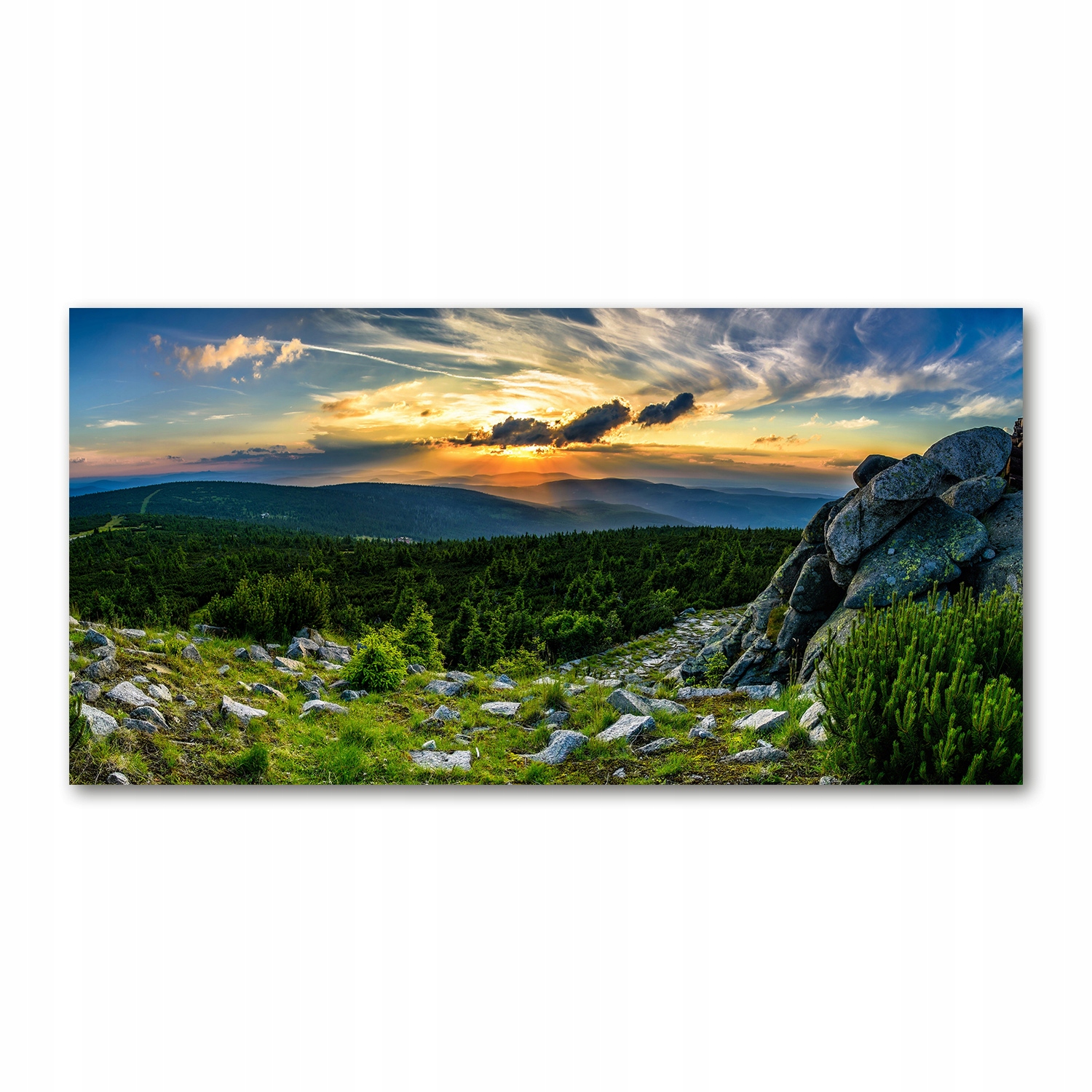 

Foto obraz na ścianę szklany Górska panorama140x70
