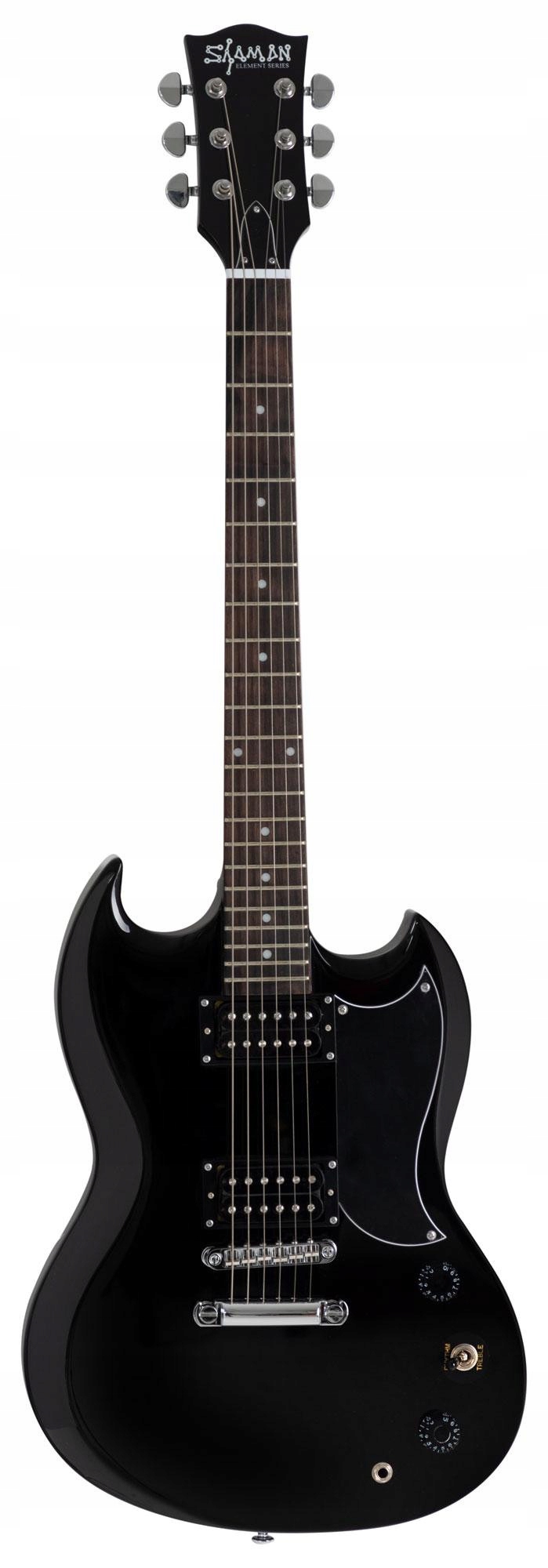 Shaman Element Series DCX-100B Electric Guitar Black