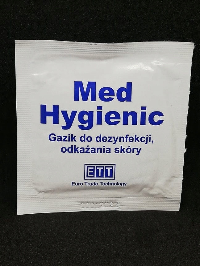 

Gaziki dezynfekcja skóry, rąk Med Hygienic 2szt