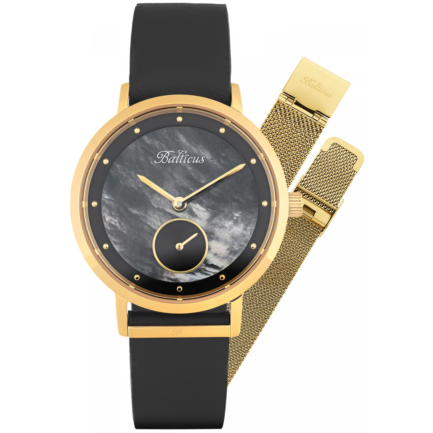 Dámské hodinky Balticus Blt-balnsgb-p černé