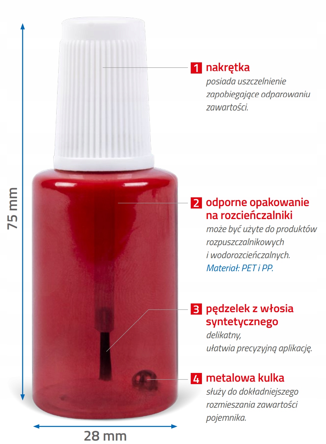 APP TPB20 pojemnik do zaprawek lakierniczych 20 ml Producent APP
