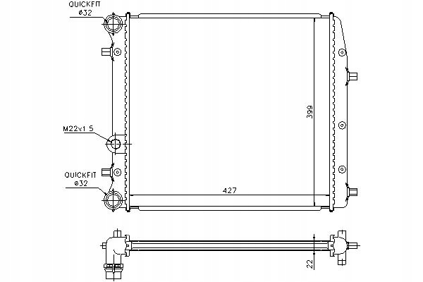 Nissens Chladič Vody Seat Cordoba 1.2 (6L2)