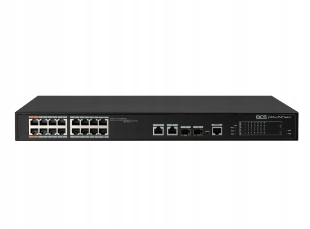 Switch BCS-L-SP1602G-2SFP-M(2) Line 16 Portowy 16X PoE 2X RJ45 2X Sfp