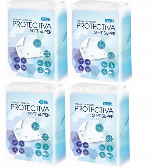 PODKŁADY MATY CHŁONNE PROTECTIVA SOFT 60X90 120SZT Stan opakowania oryginalne
