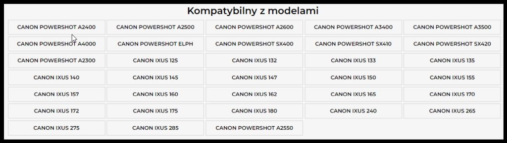 ORYGINALNA Ładowarka Canon CB-2LD, CB-2LF PowerShot IXUS ELPH Przeznaczenie Canon