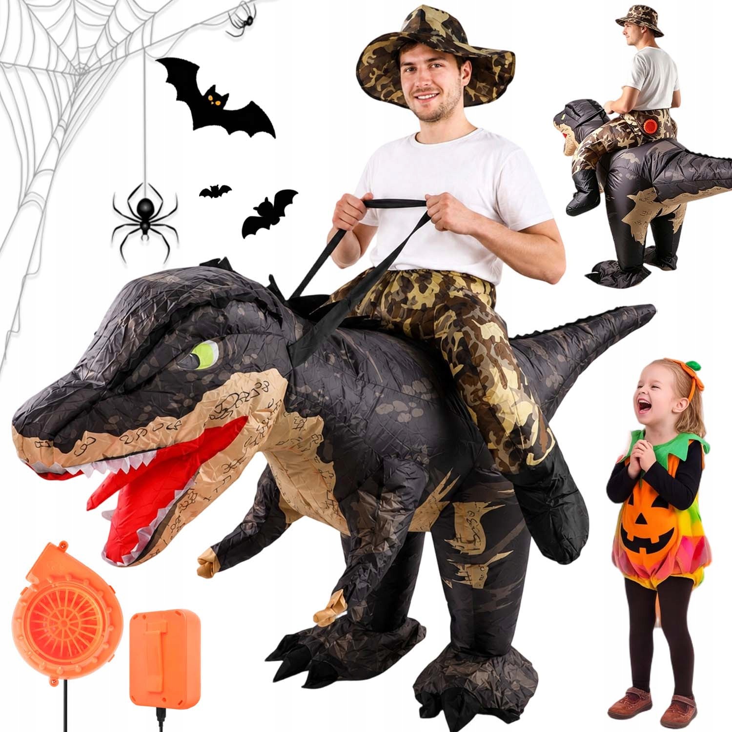Nafukovací Kostým Dinosaurus Kostým Převlek Pro Dospělé Na Párty 150-190 CM