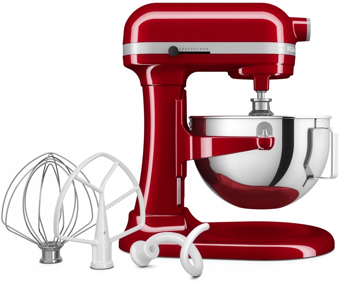 Robot planetarny KitchenAid Heavy Duty 5KSM55SXXEER 5,2L czerwony