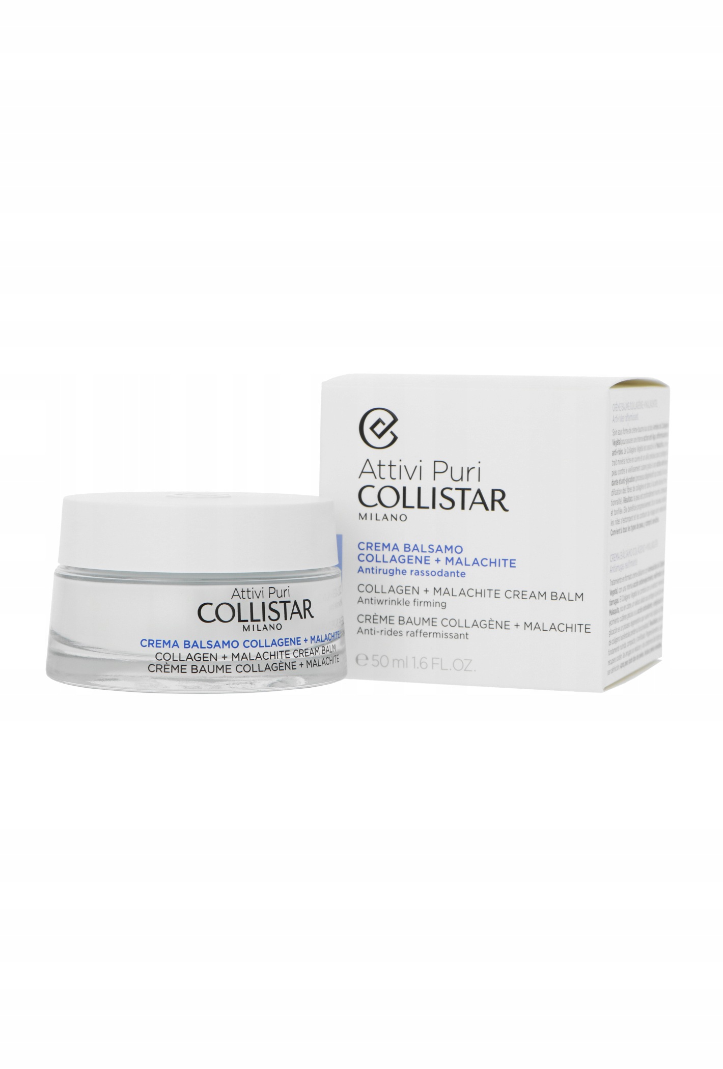 Collistar Attivi Puri Collagen Malachite Cream Balm Antiwrinkle Firming 50