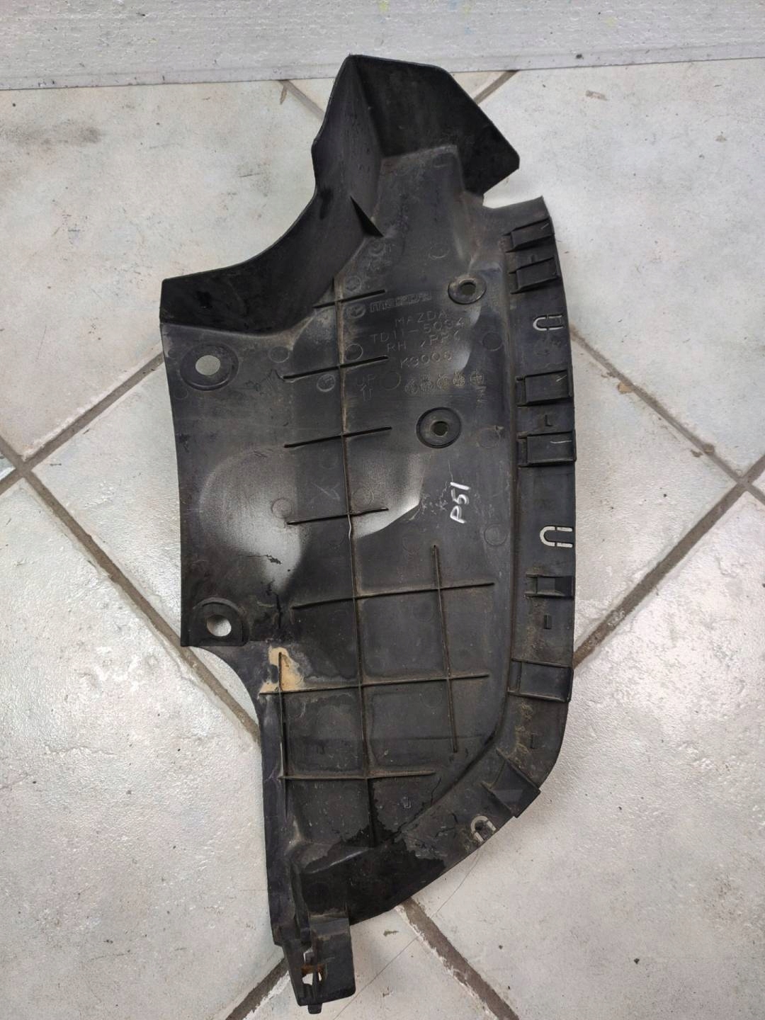 mudguard rear part right side Mazda CX-9 facelift 2010 TD11-50341