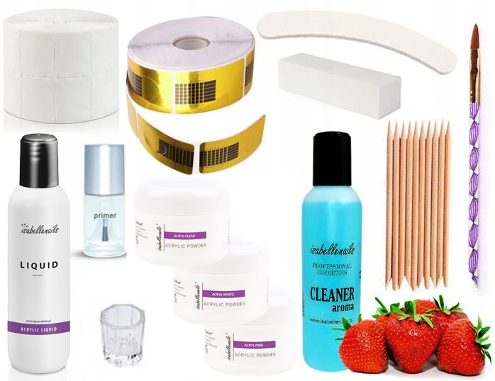 Akrylový Set Na Akryl Šablony Liquid Vzorník Profesionální Sada ZA1