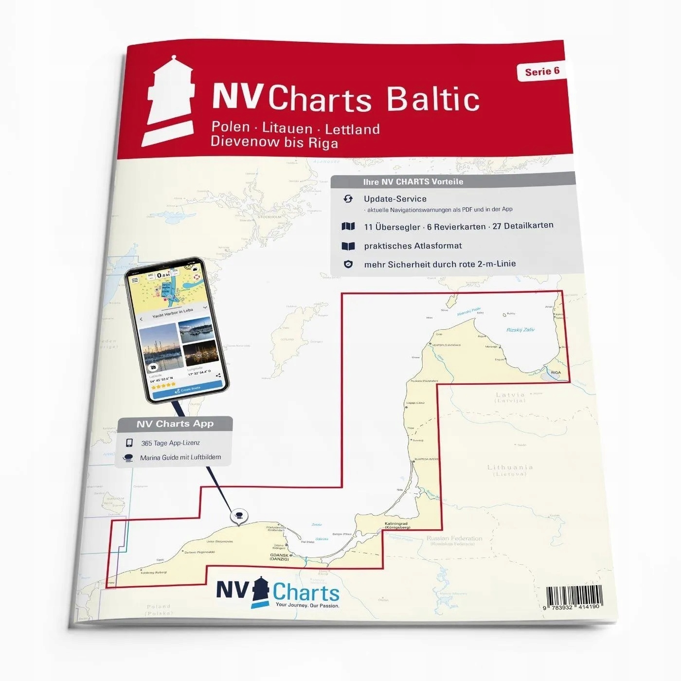 NV Verlag Atlas Map Seria 6, Polska - Litwa - Łotwa