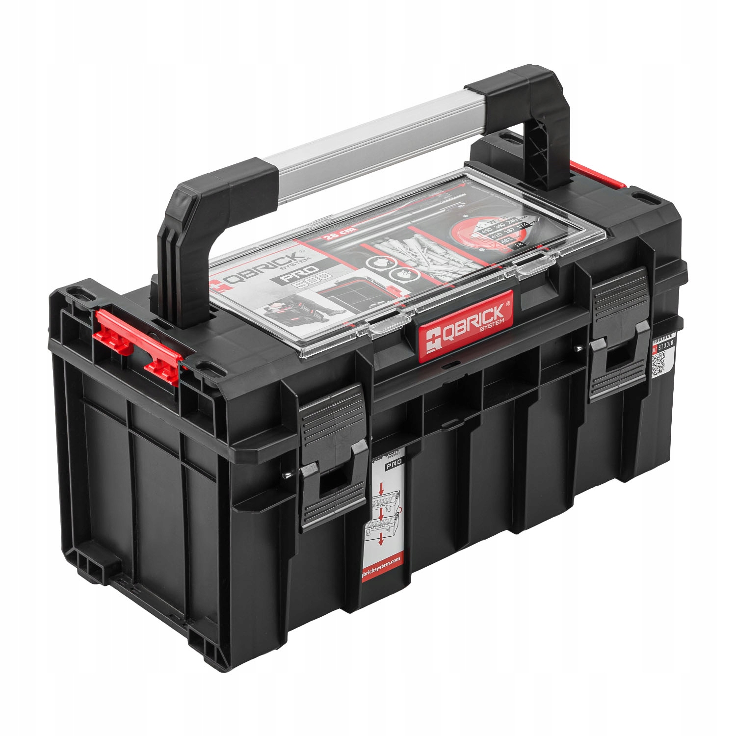 

Skrzynka narzędziowa z przegrodami Qbrick Pro 500