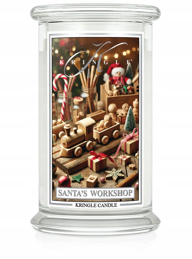 Santa's Workshop Kringle Candle – velká svíčka se dvěma knoty (624 g)
