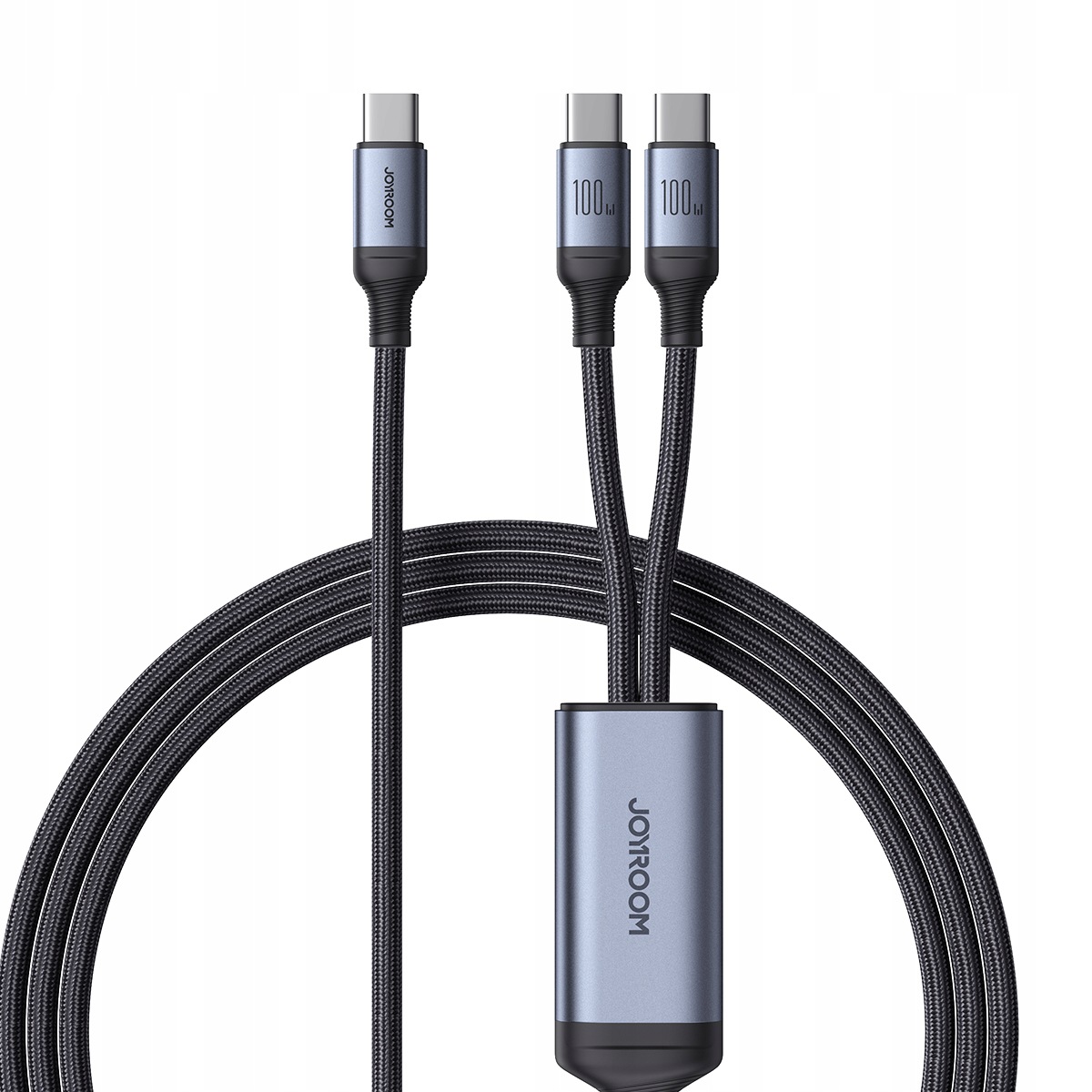 2w1 Kabel przewód Speedy Series Usb-c 2x Usb-c 1.5m czarny