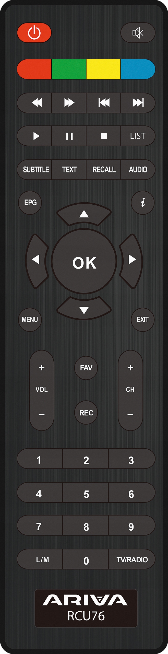 Dekoder Satelitarny S2, naziemny H265 ARIVA 175 COMBO HEVC Model ARIVA 175 COMBO