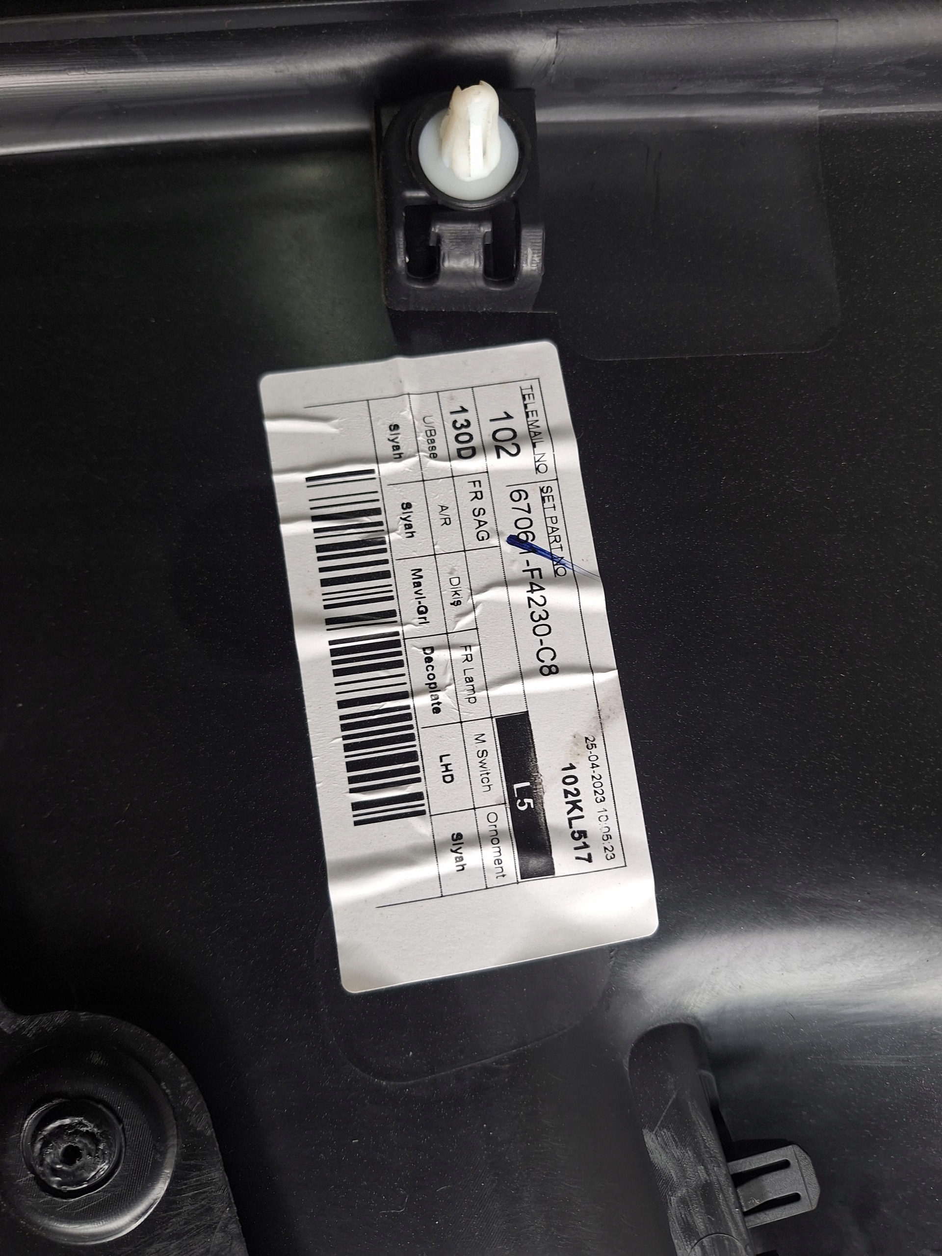 TOYOTA CH-R II 23-> side upholstery right front