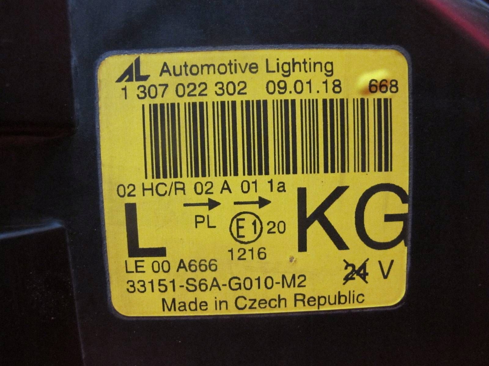 HONDA CIVIC VII 7 01- light REFLEKTOR left front front 33151-S6A-G010-M2