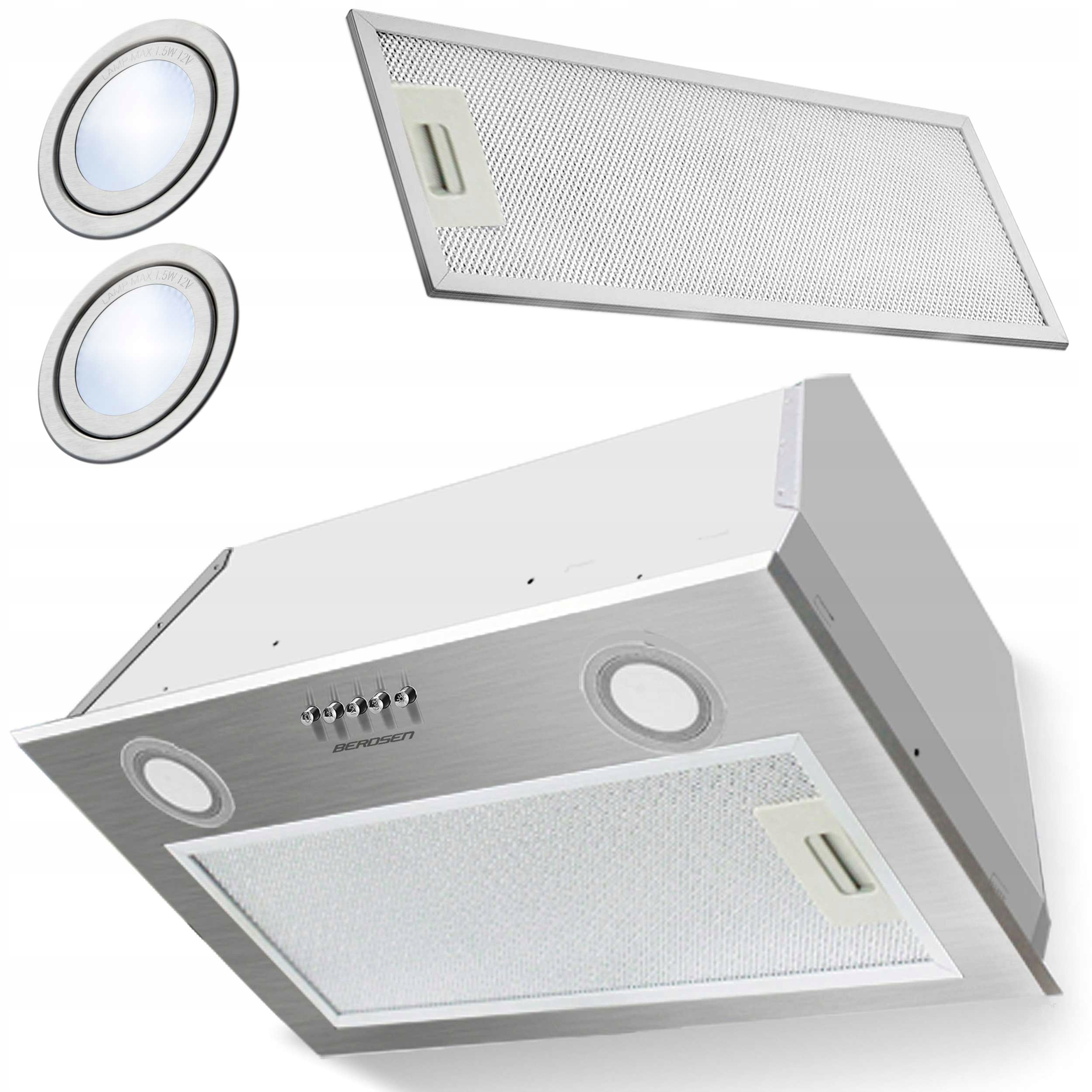 

Okap Kuchenny Do Zabudowy 60 cm Inox Led Berdsen