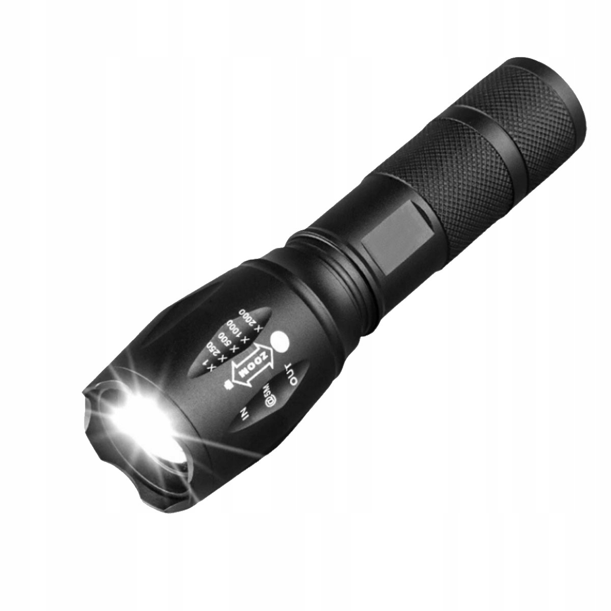 LATARKi LED Zestaw TAKTYCZNA AKUMULATOROWA LED CREE XM-L T6 i Q5 ZOOM 4 szt Marka inna marka