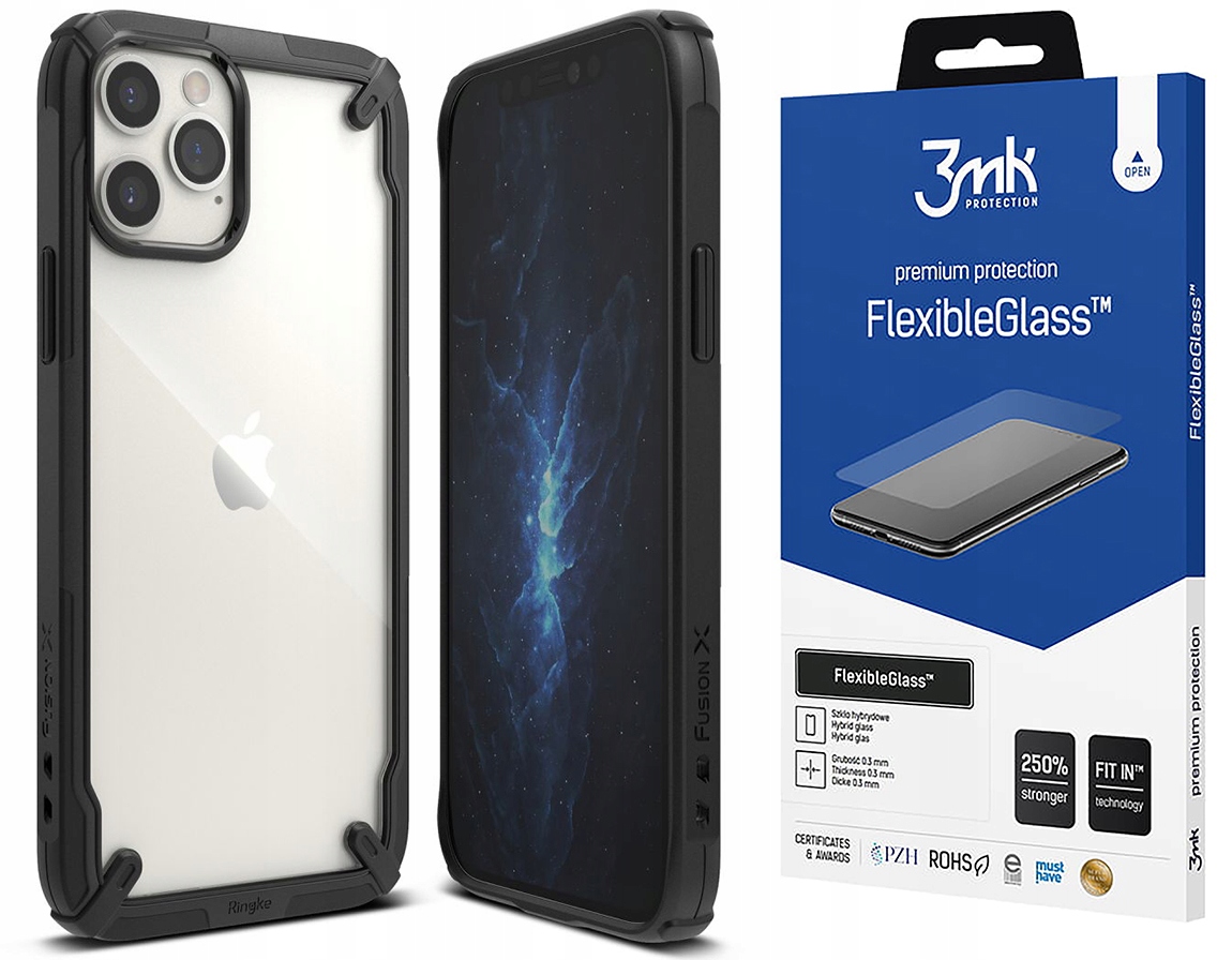 

Etui Case do Iphone 12/12 Pro Ringke + szkło 3MK
