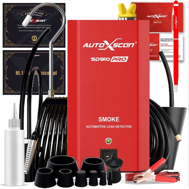 Tester Těsnosti Zakouřovač Generátor Kouře Kouřovač SD910PRO Autoxscan