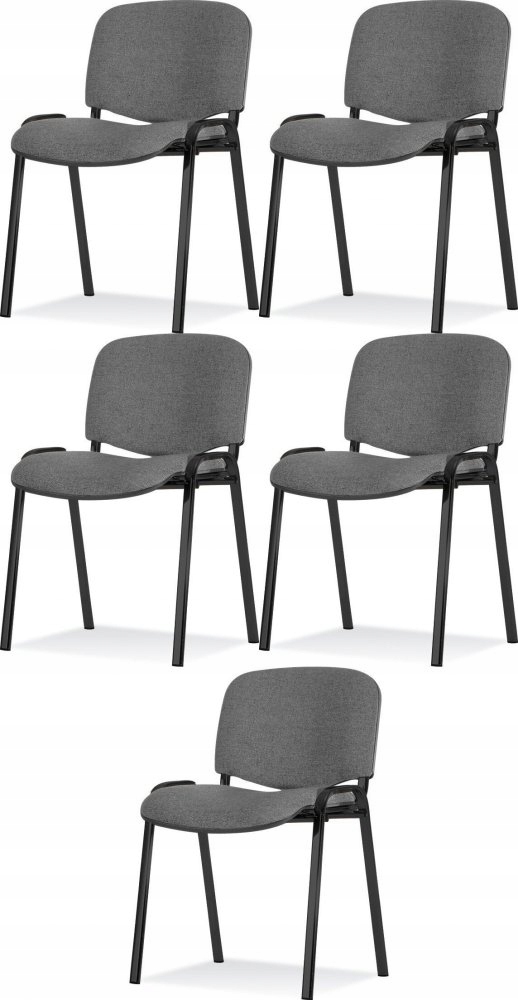Krzesło biurowe Nowy Styl Iso Black C-73 szary x5
