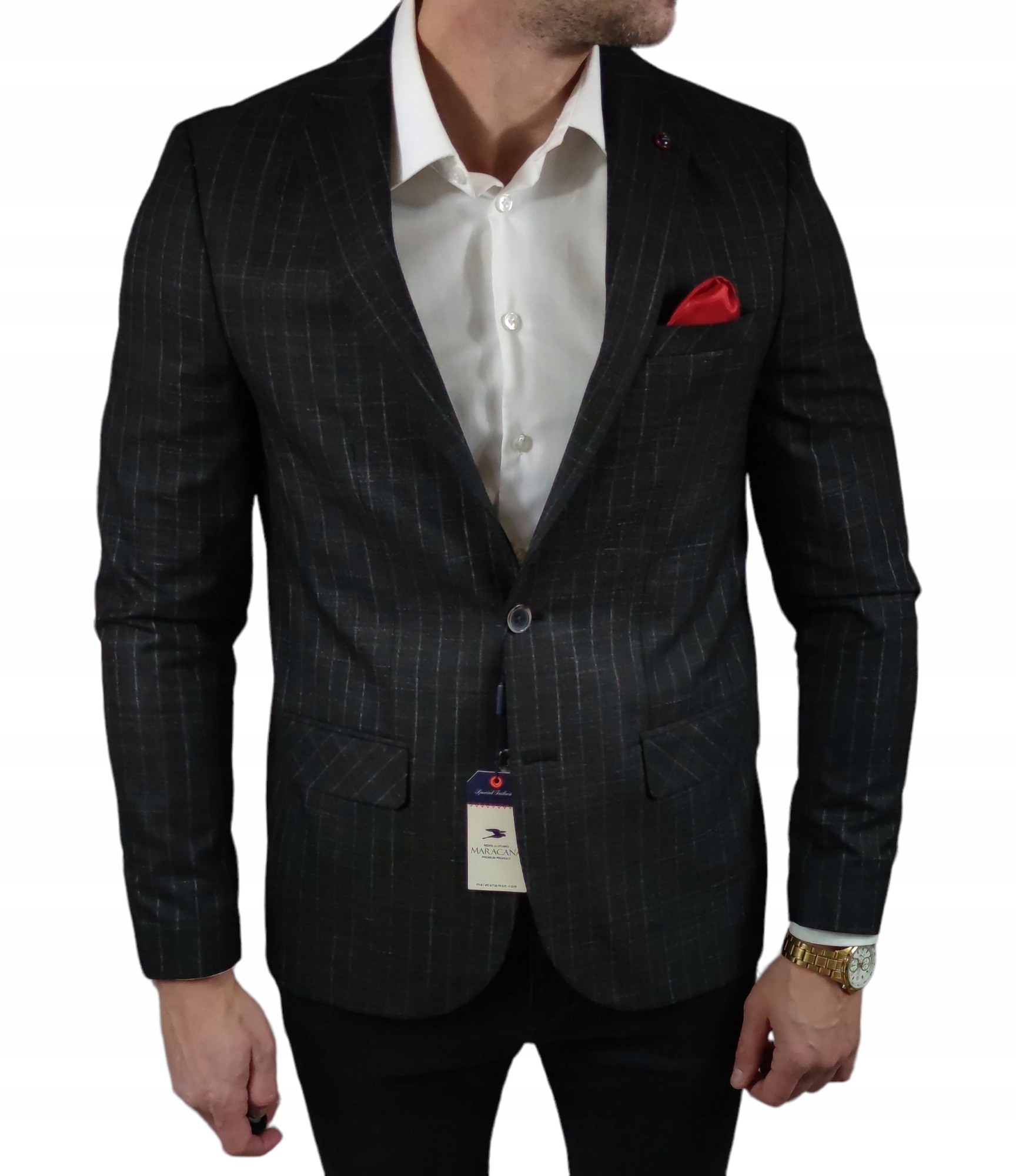 Sako vypasovaná jemná mřížka černá MRC01 56