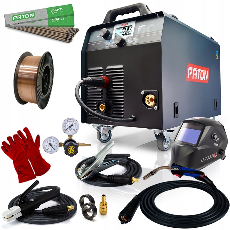 Spawarka Migomat Mig Mag Mma Tig Paton StandardMIG 270A 400V W Zestawie