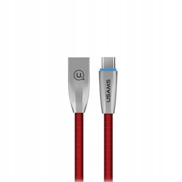 Usams Kabel pleciony U-Light USB-Cczerwony/red 1,2m TCZSUSB04 (US-SJ184)