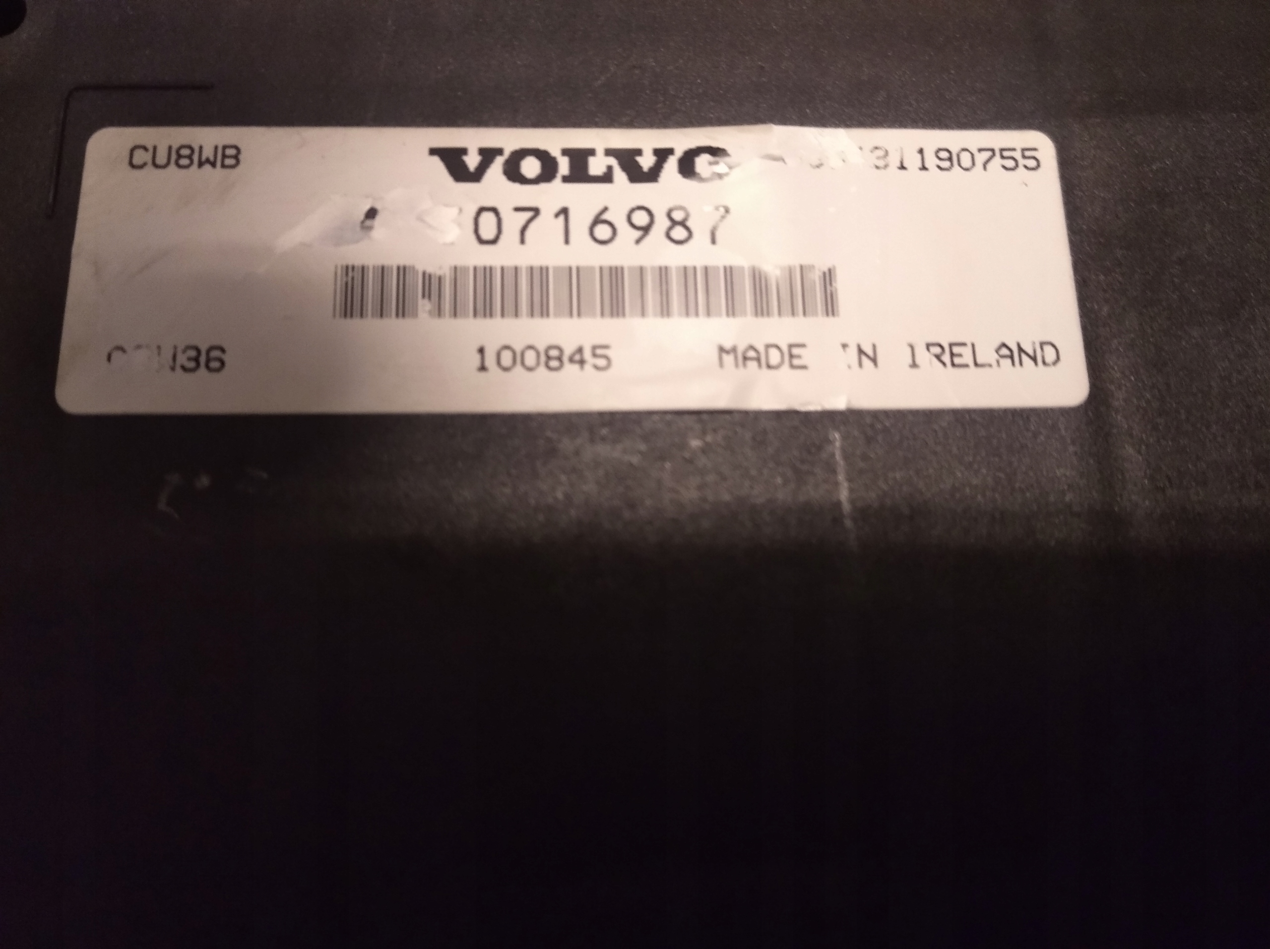 MODUŁ HAKA VOLVO V60 V70 30716987 Producent Volvo OE