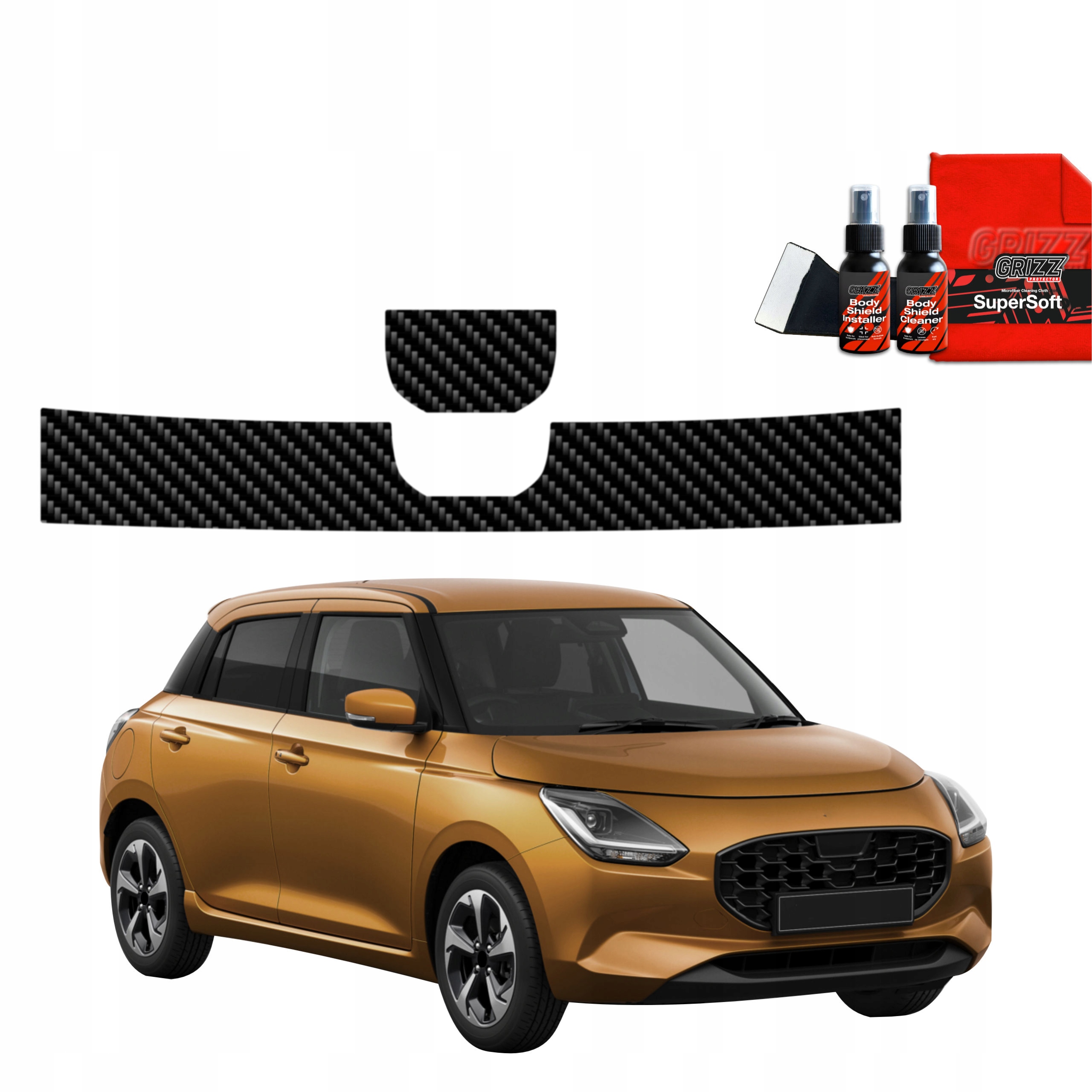 2v1 Fólie na práh zavazadlového prostoru pro Suzuki Swift (2024-2025)