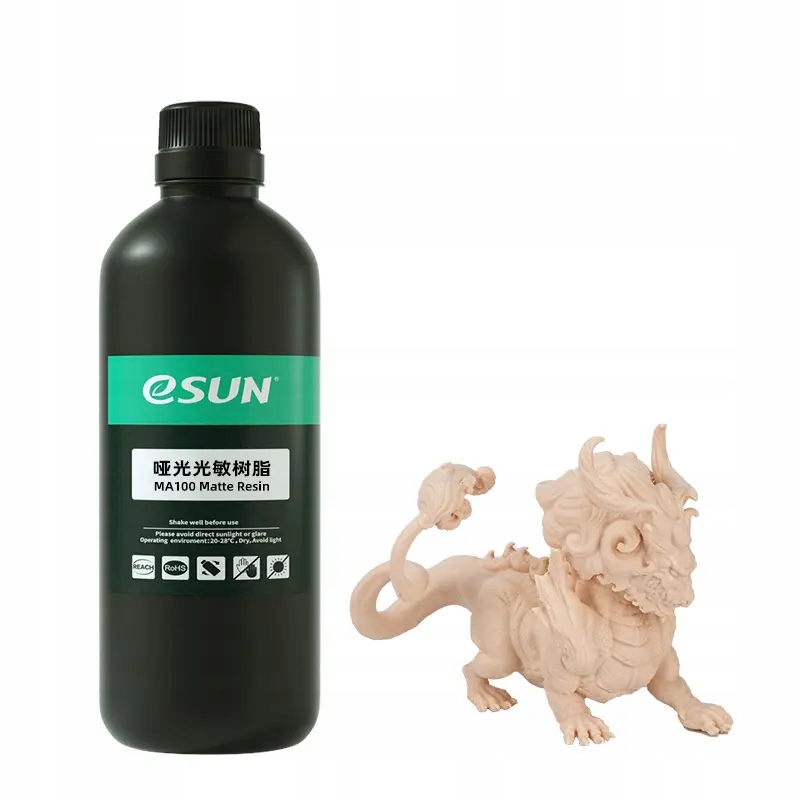 eSUN MA100 Resin 1000 g eSun pryskyřice MA100 Resin White Clay Bílá hlína 1000 g