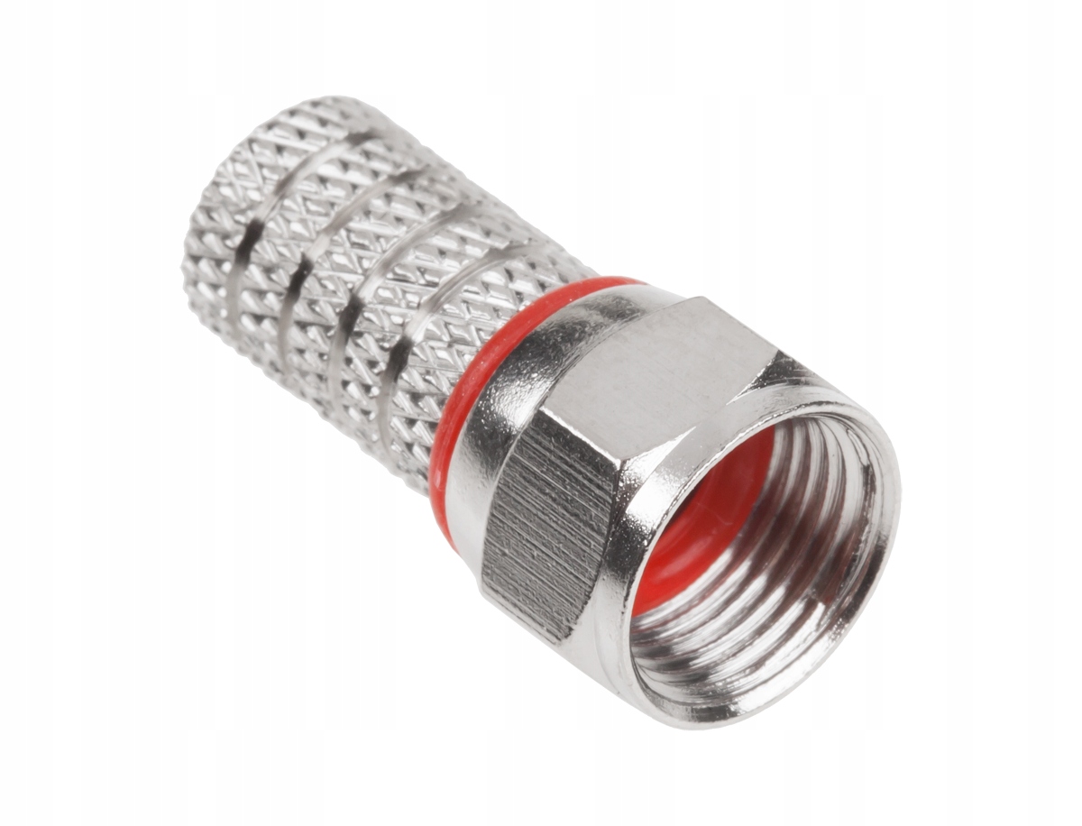 WTY0624 Wtyk Sat F HQ+uszczelka Cu RG59