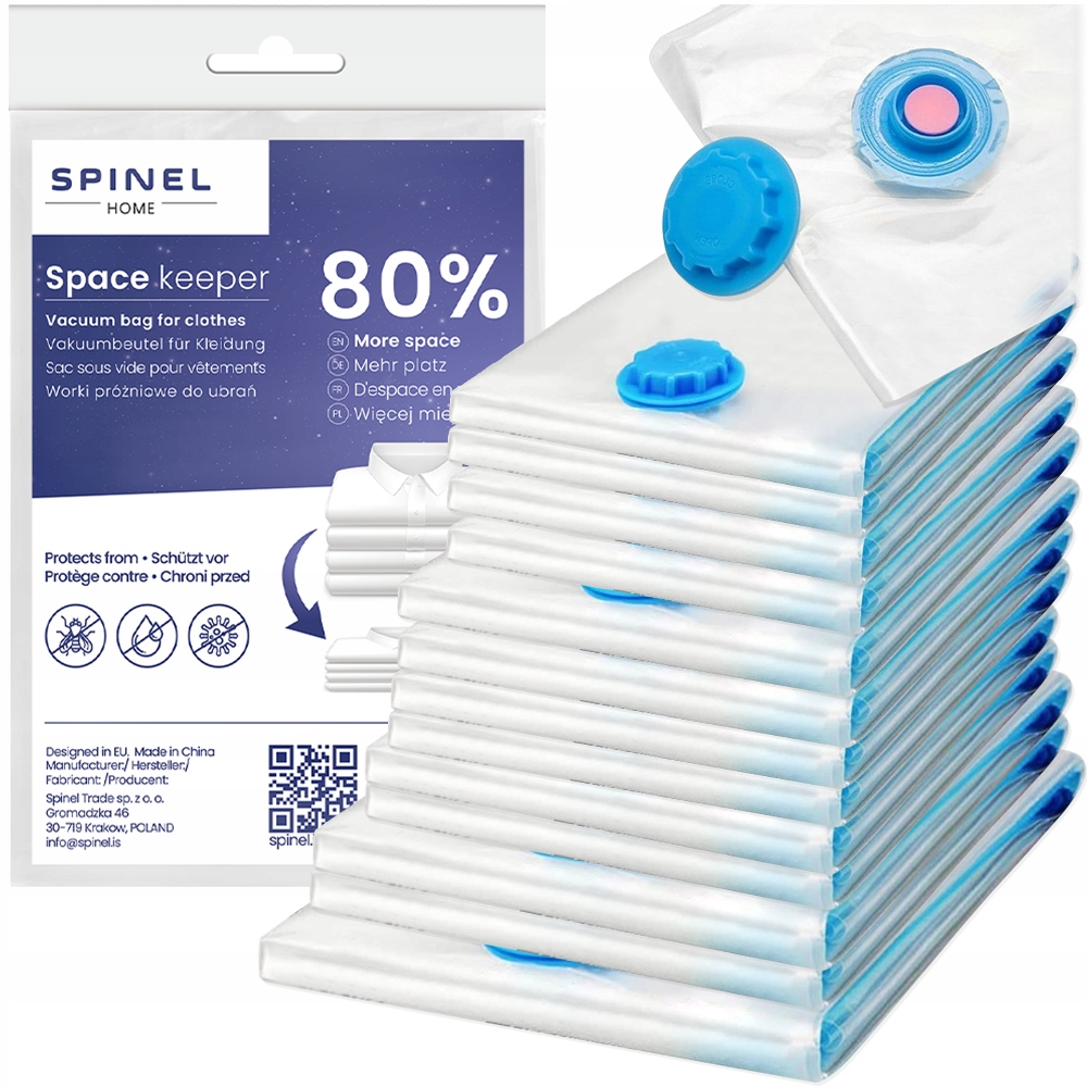 

13x Worki Próżniowe Na Ubrania 5 Rozmiarów Zestaw