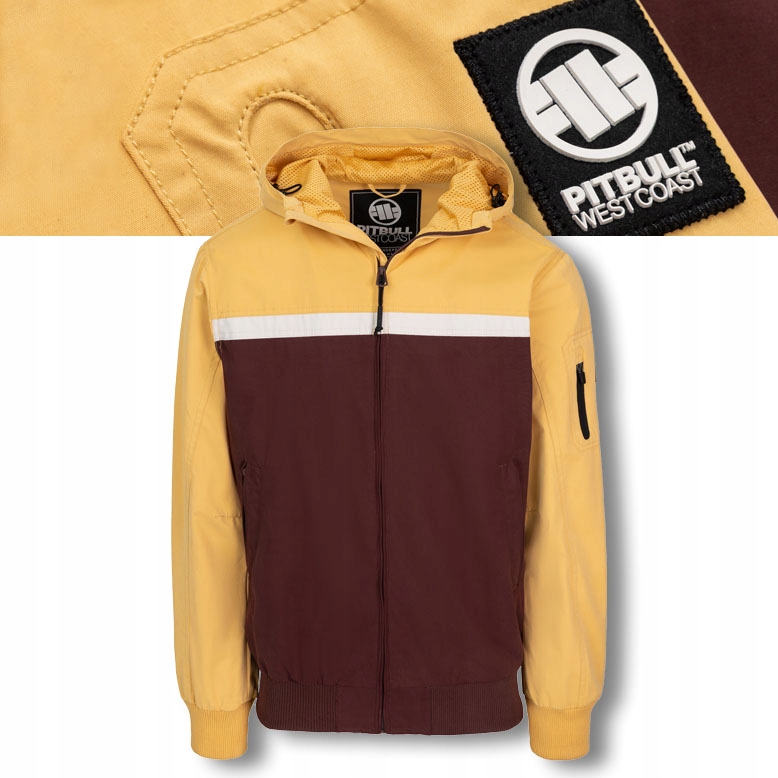 Pánská přechodová bunda s kapucí Pitbull 2 Color Longwood Větrovka
