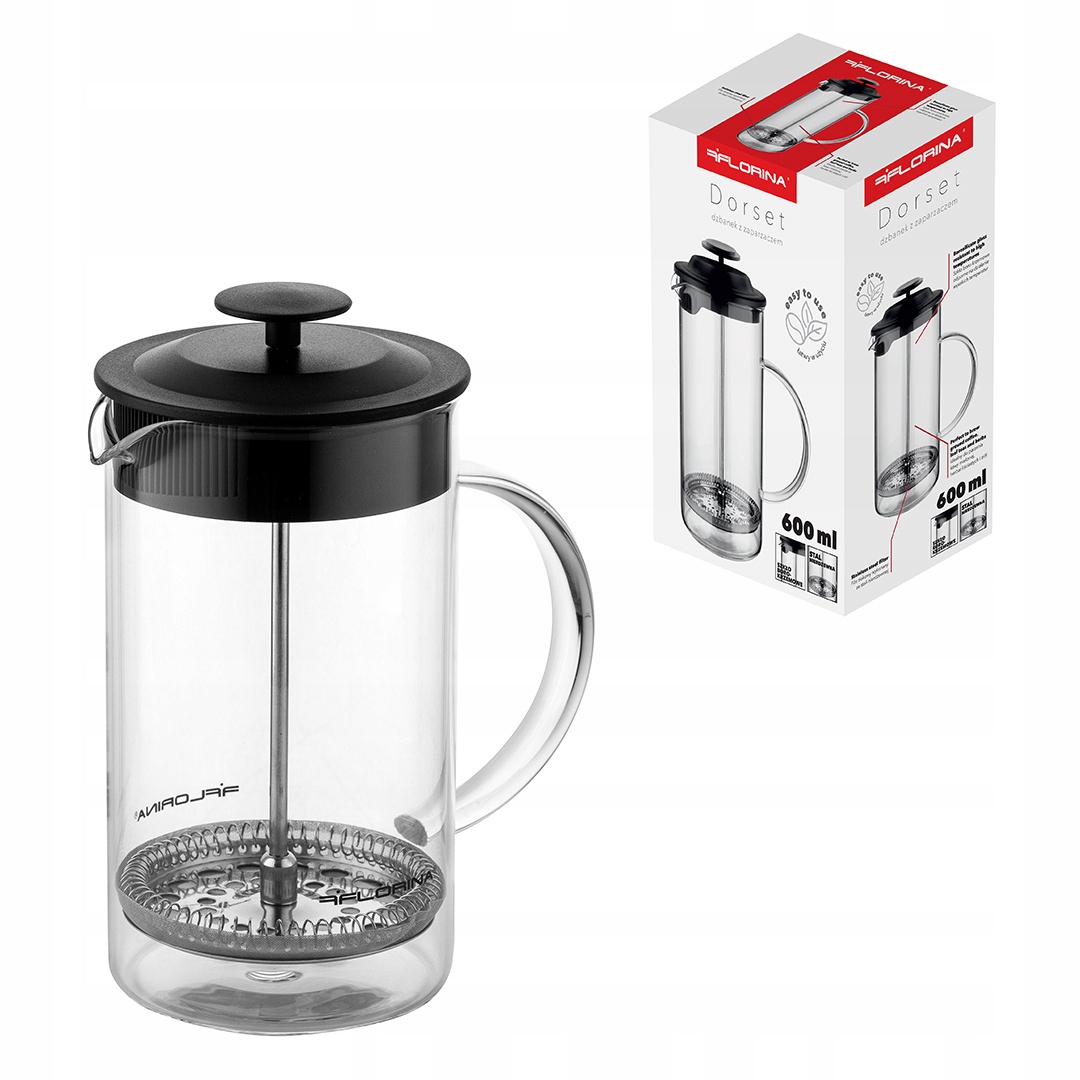 Zaparzacz kawa herbata Florina Dorset 600 ml