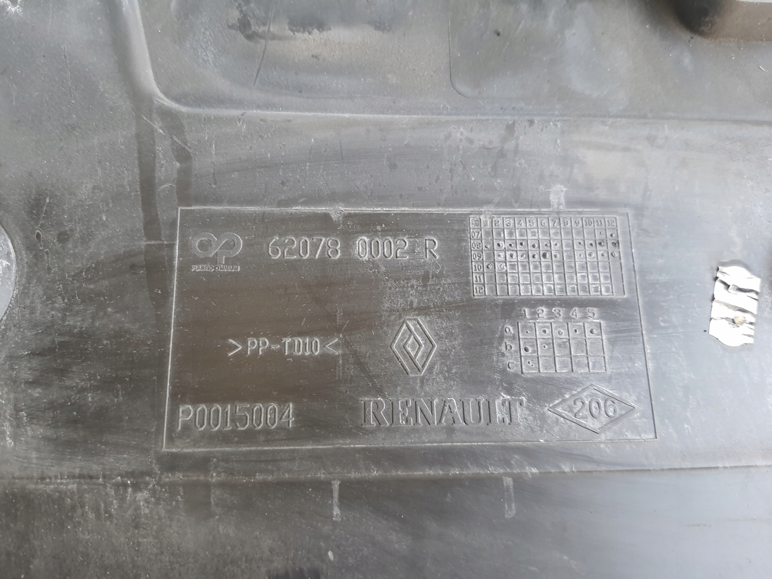 RENAULT LAGUNA III COUPE Grill Blende Abdeckung für Gurten