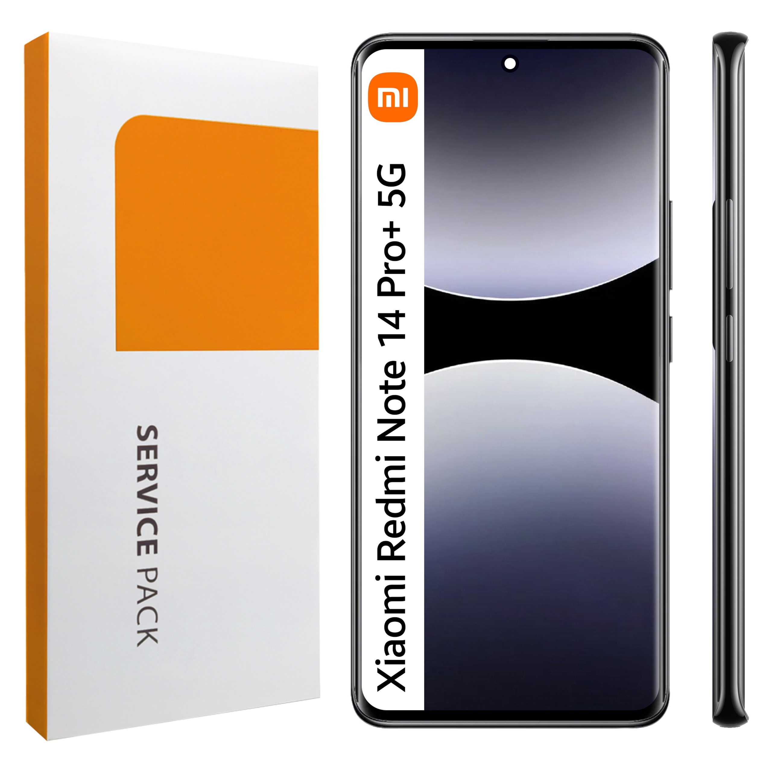 Originální Zila pro Redmi Note 14 Pro Plus Černý LCD Dotykový Rámeček Černý