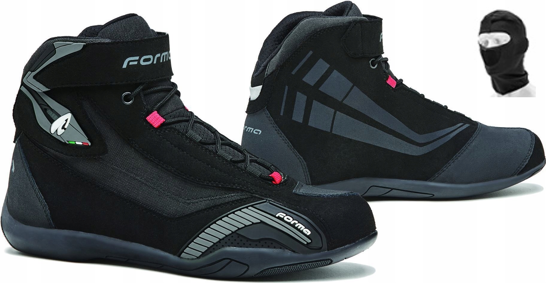 Forma Topánky Genesis Čierne 43 na mestské leto, pohodlné, odolné, motocyklové