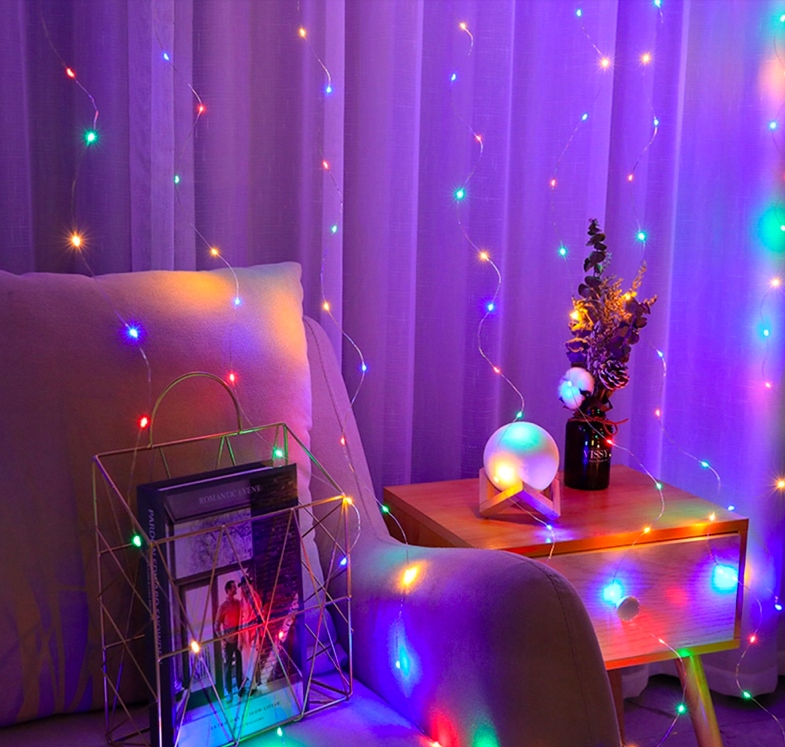 Závěs Na Drátku 300 Led Usb MIX Barev Pilot