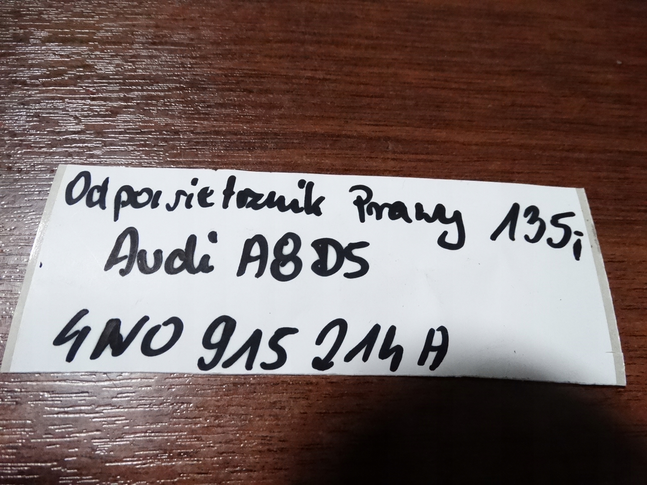 IDEALNY ODPOWIETRZNIK right AUDI A8 D5 1