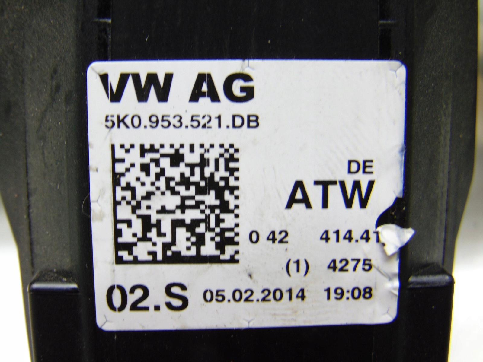 control switch VW SCIROCCO III 5K0953521DB
