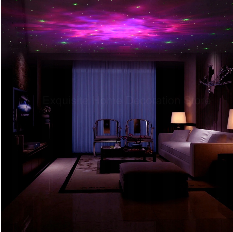 PROJEKTOR GWIAZD NIEBA LED LAMPKA NOCNA ASTRONAUTA Kolor dominujący biały