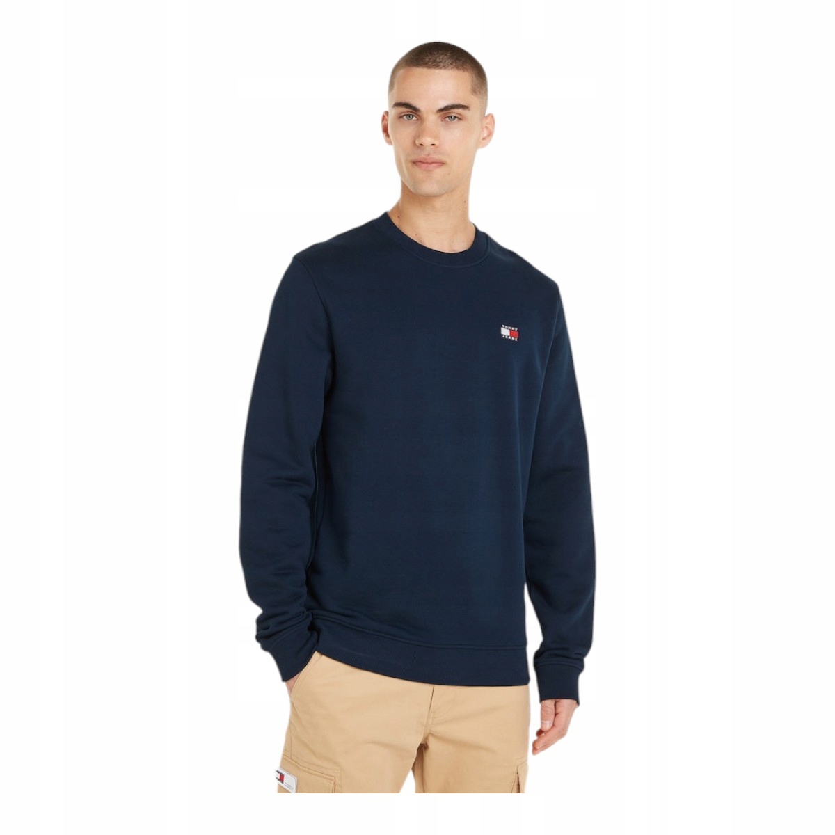 Tommy Hilfiger Pánská Mikina Tjm Reg Badge Crew Ext Tmavě Modrá vel. L