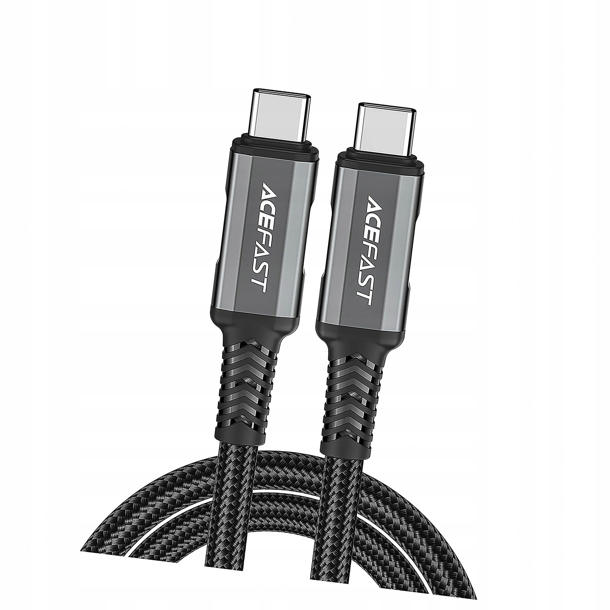 Kabel Acefast C1-09 Usb-c Usb-c USB4 PD3.1 5A 1m szaro-czarny