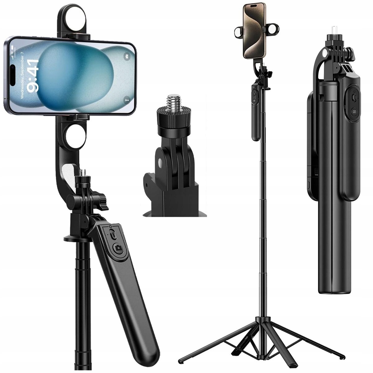 Statyw Do Telefonu Selfie Stick Tripod Uchwyt 3W1 Kijek Pilot Bluetooth
