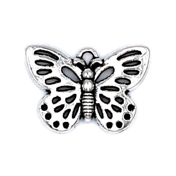 Zawieszka metalowa charms Motyl Ażurowy 24mm 1szt
