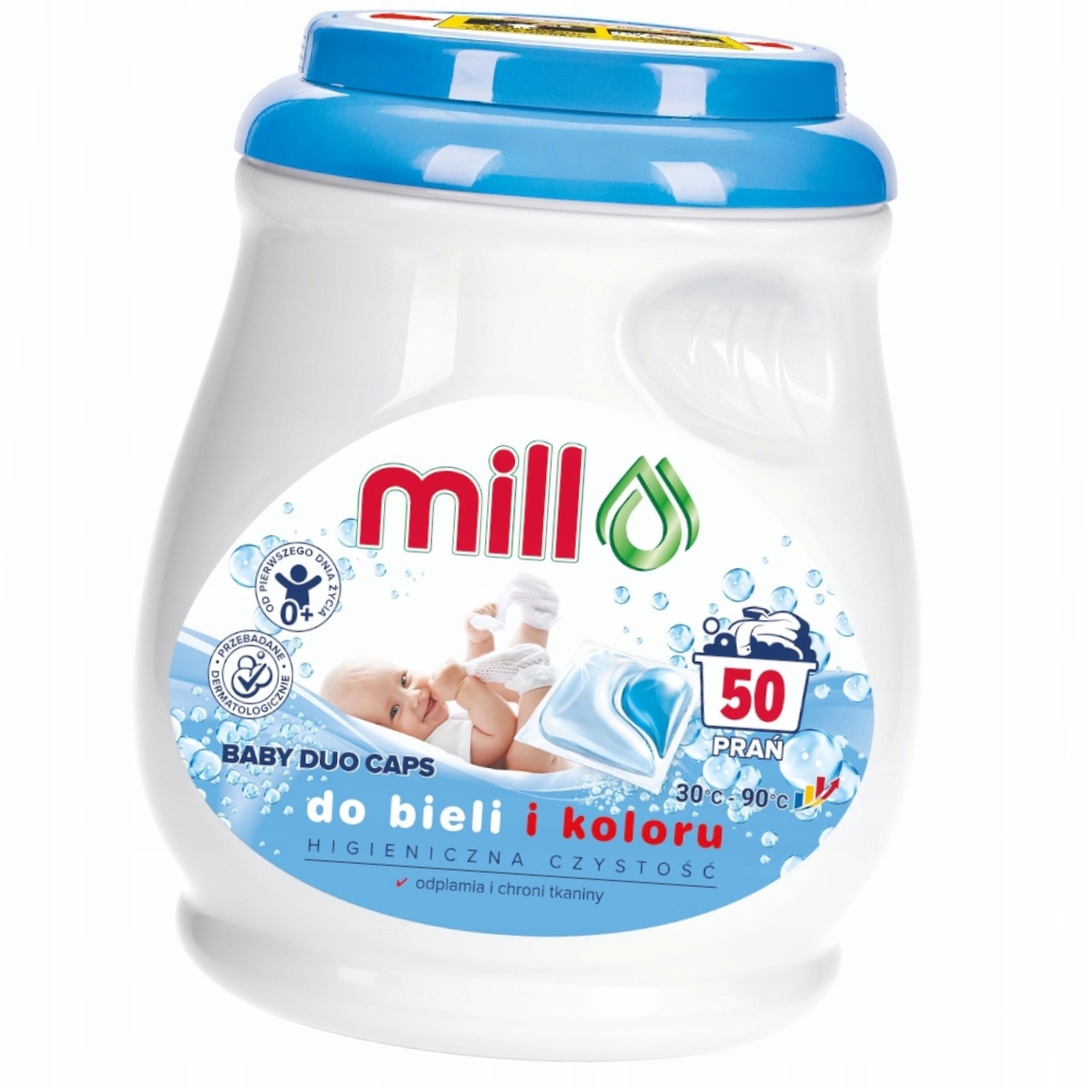 Levně MILL Duo Professional Kapsle na prádlo pro děti 50 Ks