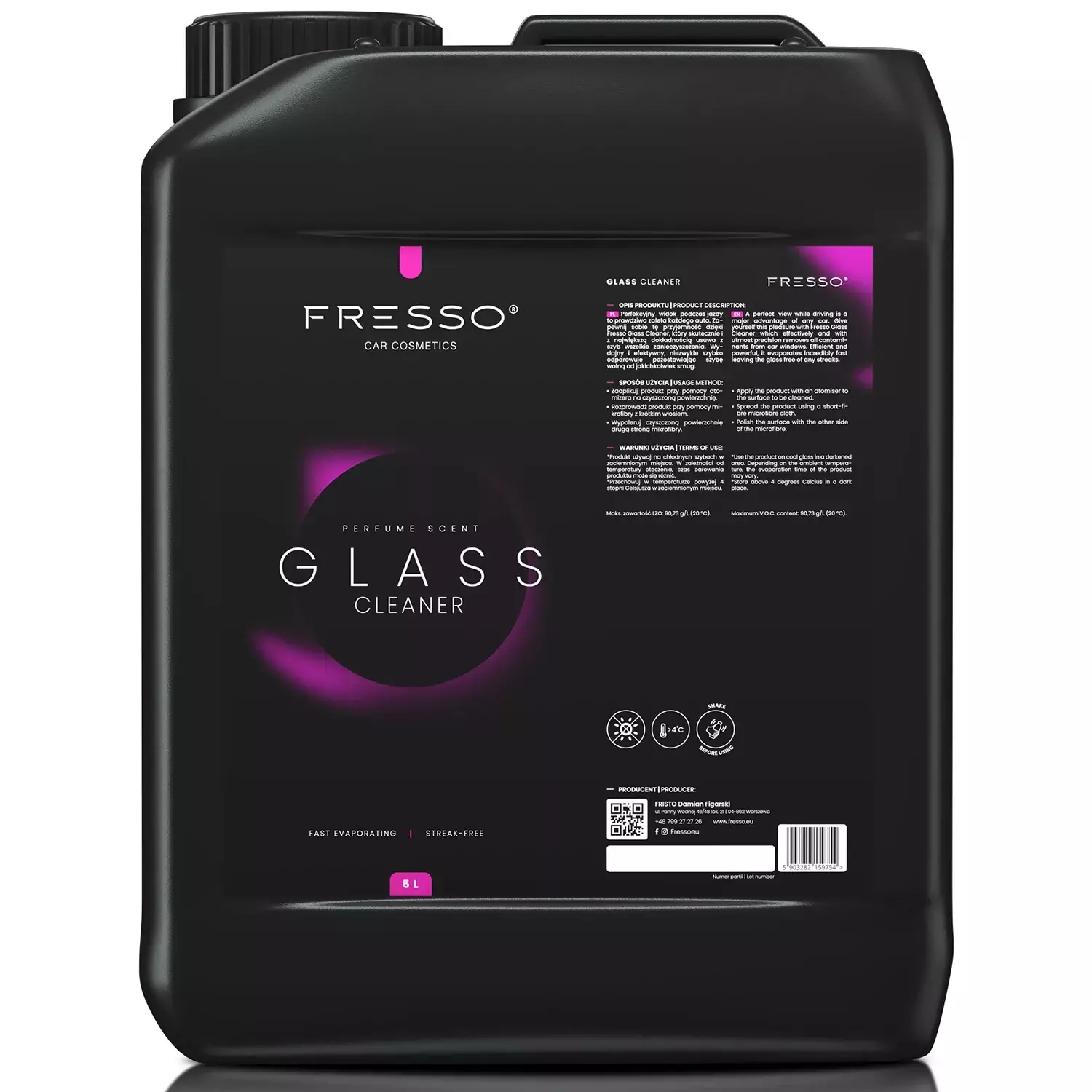 Fresso Glass Cleaner 5L płyn do szyb bez amoniaku